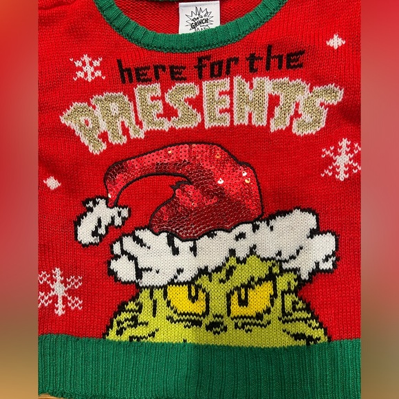 Toddler Girls Sweater Sweaters Christmas Holiday Grinch Mickey Minnie Shirts - Picture 4 of 6